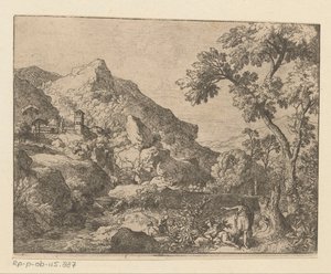 Paisaje montañoso de Arcadia de Christian Wilhelm Ernst Dietrich