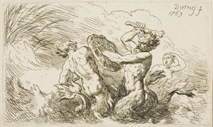 Batalla de los Tritones de Christian Wilhelm Ernst Dietrich