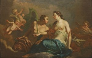 Christian Wilhelm Ernst Dietrich gen. Dietricy - Adonis y Afrodita de Christian Wilhelm Ernst Dietrich