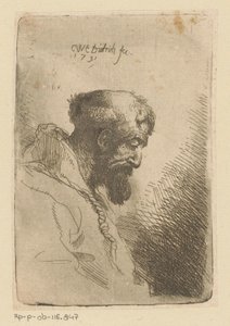 Franciscano mirando hacia abajo de Christian Wilhelm Ernst Dietrich