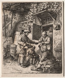 El vendedor ambulante, 1741 de Christian Wilhelm Ernst Dietrich