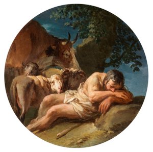 El pastor dormido de Christian Wilhelm Ernst Dietrich