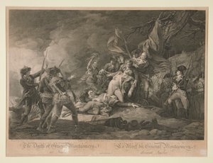 La muerte del general Montgomery de Quebec de Christian Wilhelm Ketterlinus