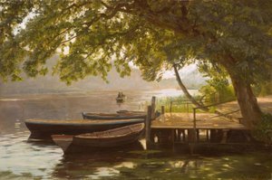 Ch. Zacho, Día soleado en el lago de Christian Zacho