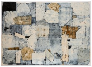 Raising Gold, 2017 (monotipo sobre papel) de Christina Fedyk