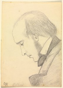 Retrato de William Michael Rossetti, c. 1853