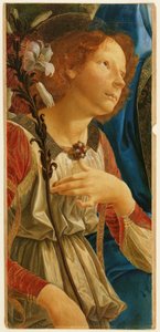 Estudio del ángel Gabriel, de "La Virgen y el Niño con dos ángeles", según Verrocchio de Christina Herringham
