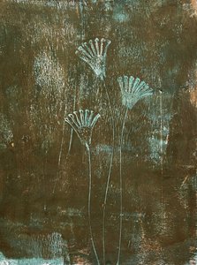 Flor turquesa