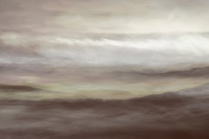 Capas de nubes etéreas