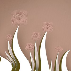 Flores rosas minimalistas