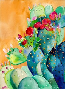 Higo chumbo de colores vivos de Christine Lindstrom