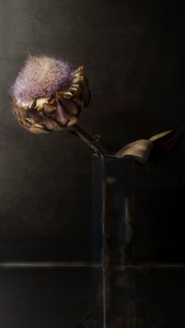 Flor de alcachofa melancólica de Christine SUISSIA