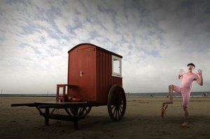 Sorpresa de cangrejo de playa de Christine von Diepenbroek