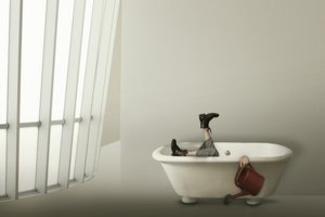 Un método peculiar para regar con agua de la bañera de Christine von Diepenbroek