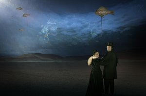 Pez volador surrealista