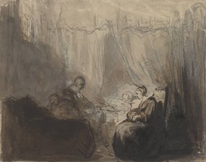 Una cama de enfermo de Christoffel Bisschop