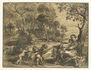 Descanso en la Huida a Egipto de Christoffel Jegher