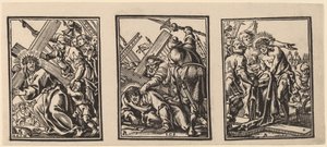 Tres escenas en el camino al Calvario de Christoffel Jegher after Anthonis Sallaert