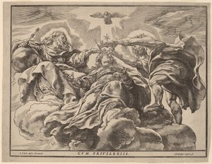 Coronación de la Virgen de Christoffel Jegher after Sir Peter Paul Rubens