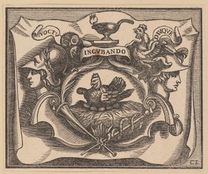Viñeta para la portada de C. Peregrino, Principes Hollandiae et Zelandiae
