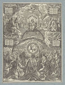 Adoración del Cordero Místico de Christoffel van Sichem (II)