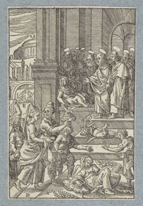 Ananías y Safira de Christoffel van Sichem (II)