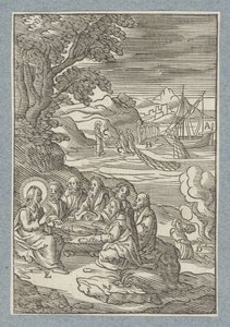 Cristo entrega las llaves del cielo a Pedro de Christoffel van Sichem (II)