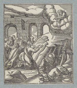 Grito de auxilio de los israelitas escuchado por Dios Padre de Christoffel van Sichem (II)