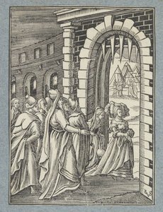 Judit y su criada en su camino hacia Holofernes de Christoffel van Sichem (II)
