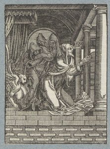 El rey de Nínive hace penitencia de Christoffel van Sichem (II)