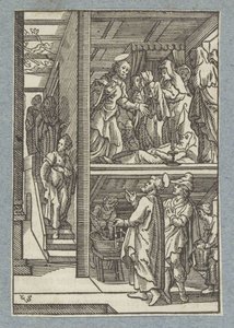 Resurrección de Dorcas (Tabita) de Christoffel van Sichem (II)