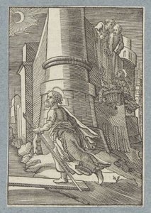 La huida de Pablo desde Damasco de Christoffel van Sichem (II)