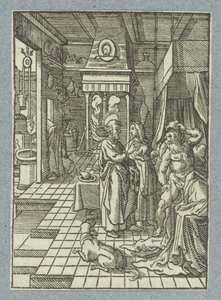 Pedro le ruega a Eneas de Christoffel van Sichem (II)
