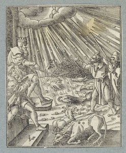 Plaga de ganado o plaga de granizo y tormentas eléctricas de Christoffel van Sichem (II)