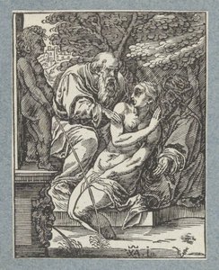 Suzanna y los ancianos de Christoffel van Sichem (II)