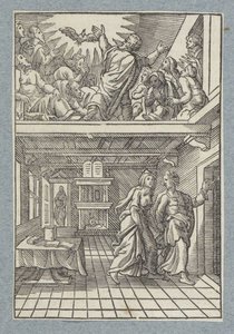 Derramamiento del Espíritu Santo de Christoffel van Sichem (II)