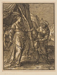 Judith con la cabeza de Holofernes de Christoffel van Sichem I