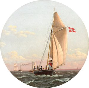 Danés: Navegar de Copenhague a Charlottenlund Navegar de Copenhague a Charlottenlund de Christoffer Wilhelm Eckersberg