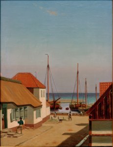 El puerto de Dragør de Christoffer Wilhelm Eckersberg