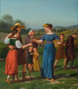 "La doncella de lejos" Del poema de Schiller de Christoffer Wilhelm Eckersberg