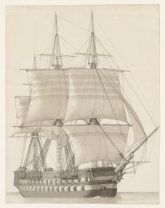 Buque de la línea rusa de Christoffer Wilhelm Eckersberg