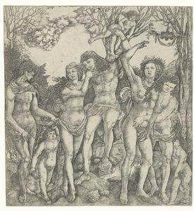 Alegoría del amor de pareja y Amor en paisaje de Christoforo di Michele Robetta