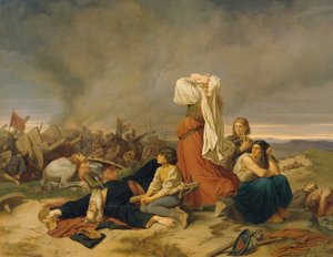 La batalla de Lipan en 1434 de Christoph Christian Ruben