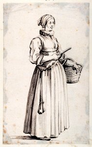 Figura con cesta y cuchillo