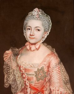 Henrietta Catherine Agnes de Anhalt-Dessau (1744-1799), deán de la abadía de Herford, hija de Leopoldo II, príncipe de Anhalt-Dessau de Christoph Friedrich Reinhold Lisiewski