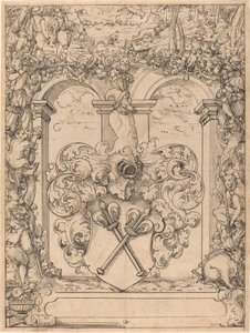 Diseño para una ventana (Escena de caza)