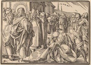 El paralítico sanado por Cristo recoge su camilla de Christoph Murer