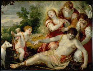Muerte de Adonis ... (óleo sobre lienzo)