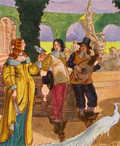 Lustgarten / Pleasure Garden (litografía en color) de Christophe (1856 1945)