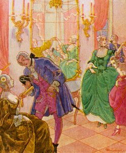 Menuett / Minuet (litografía en color) de Christophe (1856 1945)